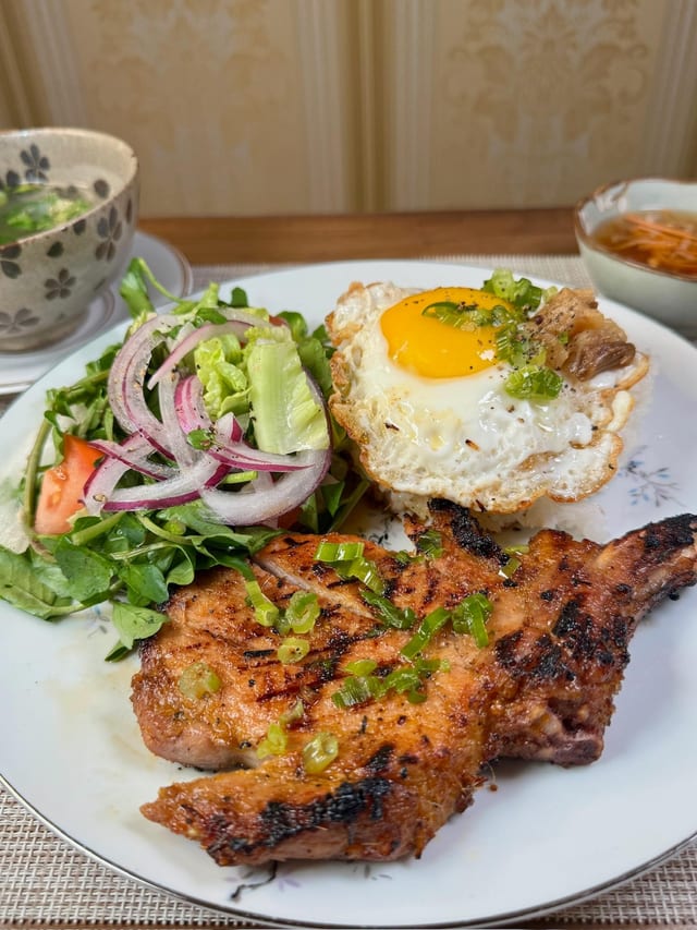 Lunch- Lemongrass Porkchop.