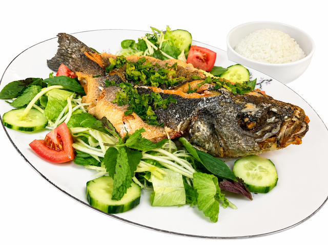 Fried Branzino.