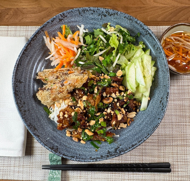 Lemongrass Pork Vermicelli Bowl.